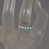 Antique Victorian 10K Gold Australian Opal Ring Size 5 3/4 C.1890