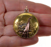 Antique Shakudo Mixed Metal Locket Pendant Japanese Meiji Period C.1880
