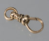 Victorian 10K Gold Dog Clip Clasp For Pocket Watch Albert Chain 0367