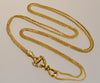 Antique Georgian 10K Gold Necklace Hand Fist Longuard Chain C.1820 003709