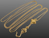 Antique Georgian 10K Gold Hand Fist Necklace Slide Guard Chain C.1820 003961