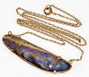 Australian Boulder Opal 14K Gold Necklace C.1970