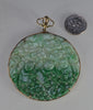 Vintage 14K Gold Carved Jadeite Jade Pendant Signed MONARCH C.1950