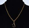 Antique Georgian 10K Gold Large Hook Clasp For Chain Necklace C.1820 003963