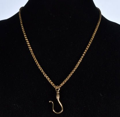 Antique Georgian 10K Gold Large Hook Clasp For Chain Necklace C.1820 003963