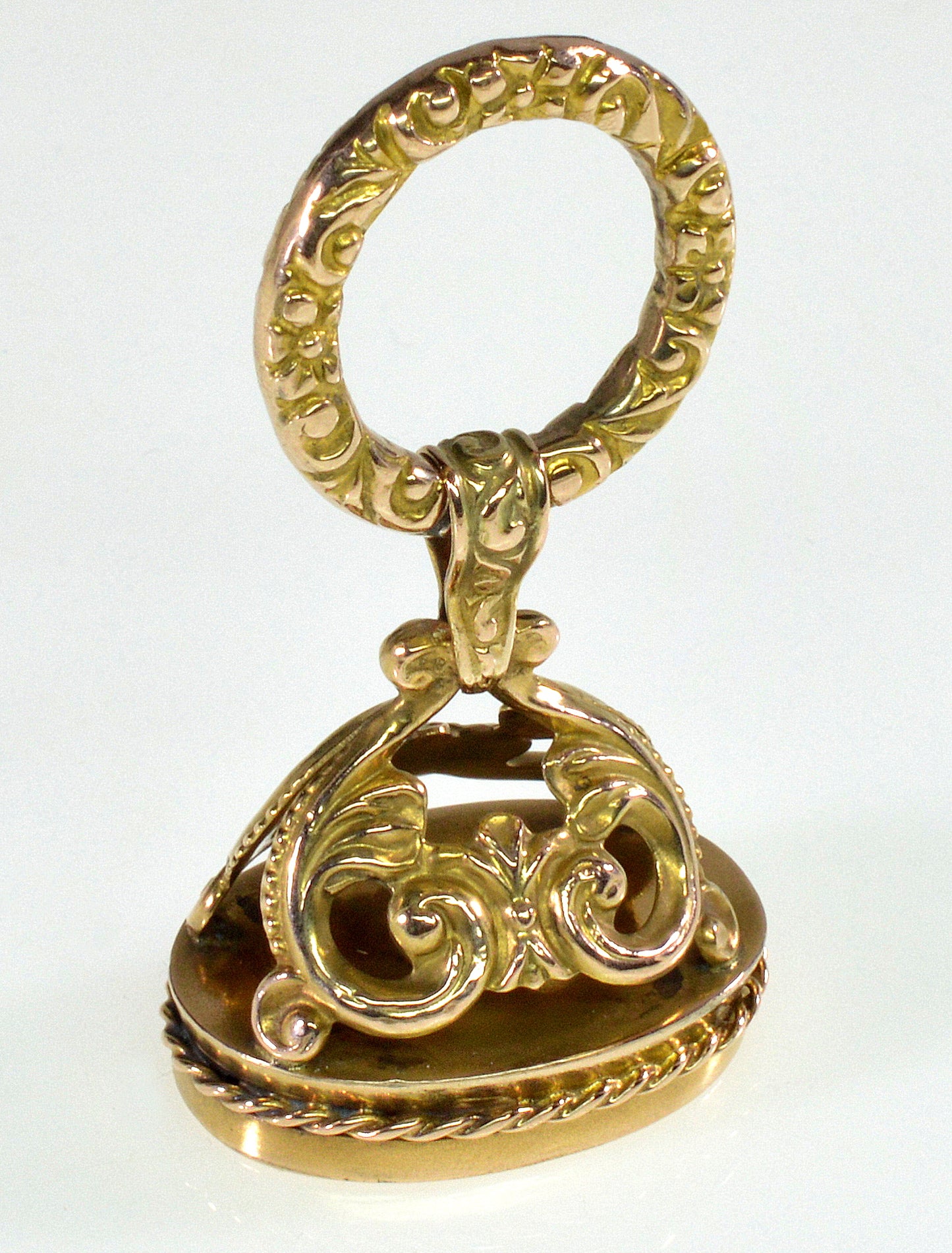 Antique Georgian 10K Gold Seal Watch Fob Charm Pendant C.1820