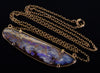 Australian Boulder Opal 14K Gold Necklace C.1970