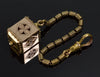 Victorian 14K Gold Etruscan Revival Fob Pendant Fancy Chain Dog Clip C.1890