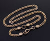 Antique Victorian 10K Gold Fancy Link Necklace Old Dog Clip Clasp C.1860
