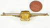 Edwardian Birks 14K Gold Citrine Brooch Pin C.1900