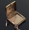 Victorian 10K Gold Hand Sapphire Locket Pendant C.1890