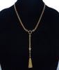 Antique Victorian 10K Gold Enamel Panther Chain Necklace C.1870 003893
