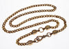 Antique Victorian 10K Gold Fancy Link Necklace Old Dog Clip Clasp C.1860