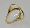 Antique Edwardian Jelly Opal 14K Gold Ring Size 9 3/4 C.1900