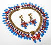 Miriam Haskell by Larry Vrba Egyptian Revival Necklace Earrings C.1970