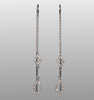 Designer 14K White Gold Diamond Threader Bar Earrings from Neiman Marcus