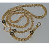 Antique Victorian 10K Gold Enamel Panther Chain Necklace C.1870 003893