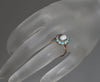 Antique Victorian 9K Gold Opal Earrings Ring Set C.1890