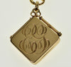 Victorian 10K Gold Hand Sapphire Locket Pendant C.1890