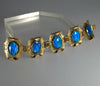 Antique Arts And Crafts Butterfly Wings Filigree Brass Bracelet C.1900