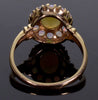 Australian Fiery Red Opal 10K Gold Ring C.1950 Size 8 3/4