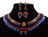 Miriam Haskell by Larry Vrba Egyptian Revival Necklace Earrings C.1970