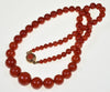 Antique Victorian Italian Red Coral Necklace C.1880 003605
