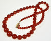 Antique Victorian Italian Red Coral Necklace C.1880 003605