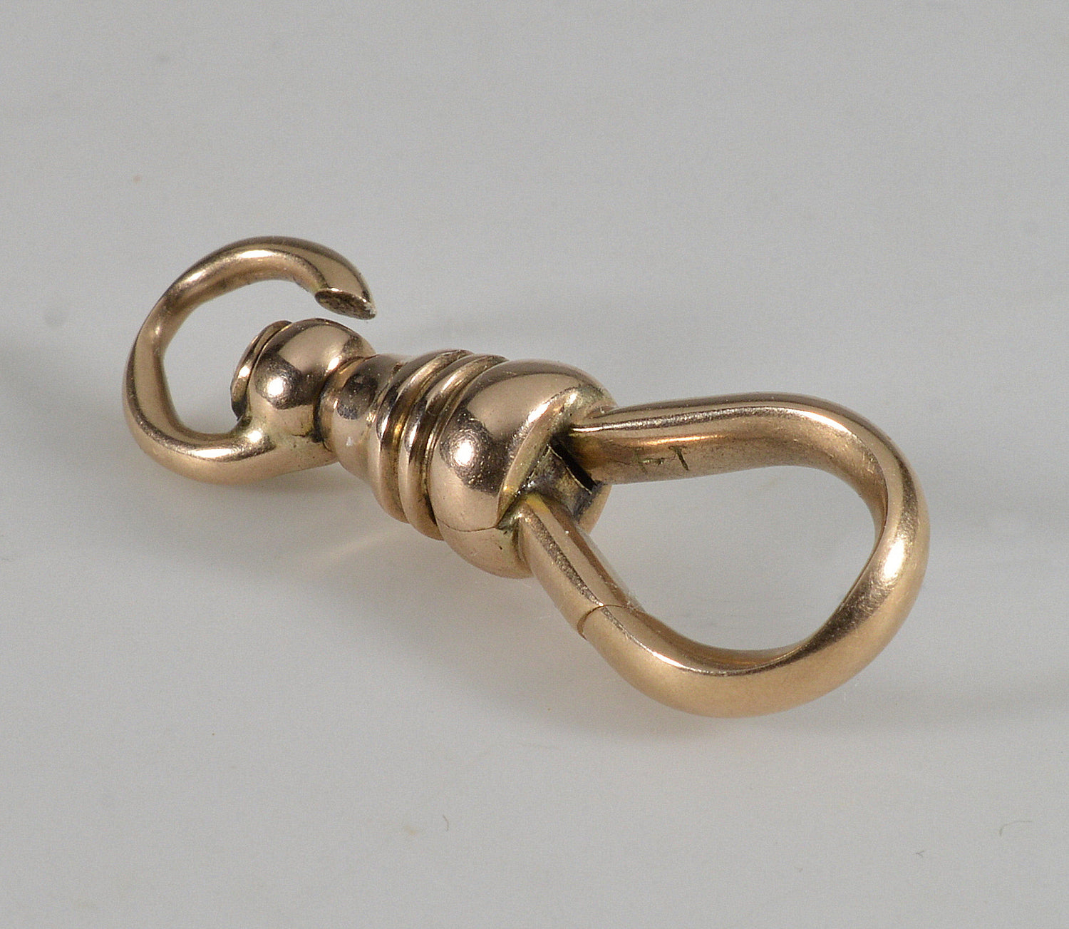 Victorian 14K Gold Extra Large Dog Clip Clasp For Albert Chain 0381