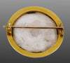 Antique Victorian 18K Baby Portrait Brooch Pin Porcelain Enamel Miniature C.1860