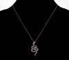 Effy Safary Snake Pendant Necklace 14K Gold Tsavorite Diamonds Enamel
