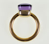 Pomellato Nudo 18K Gold Amethyst Italy Ring Size 6
