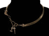 Antique Georgian 14K Gold Boar Head Fobs Snake Watch Chain Necklace C.1820