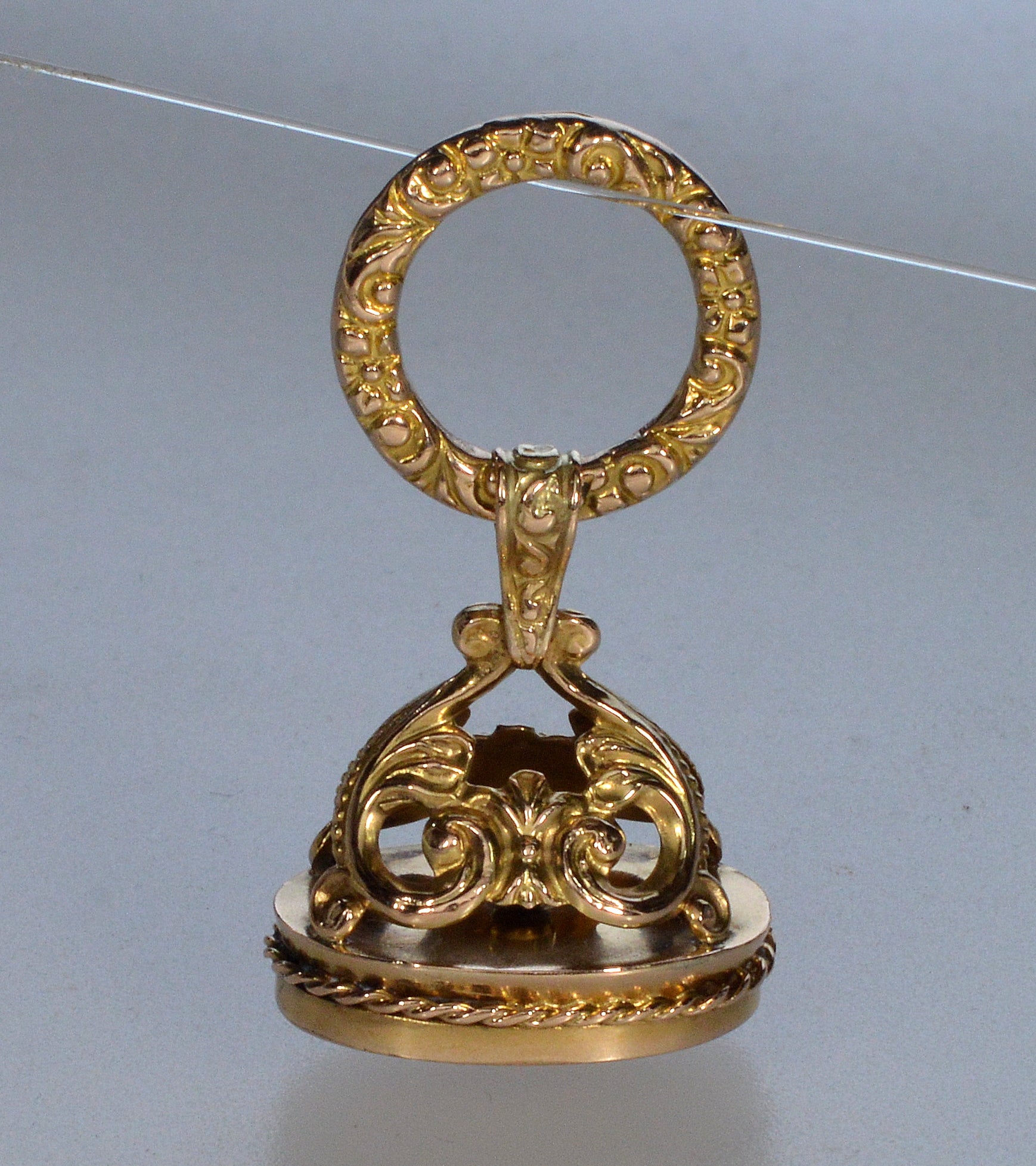 Antique Georgian 10K Gold Seal Watch Fob Charm Pendant C.1820