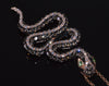 Effy Safary Snake Pendant Necklace 14K Gold Tsavorite Diamonds Enamel