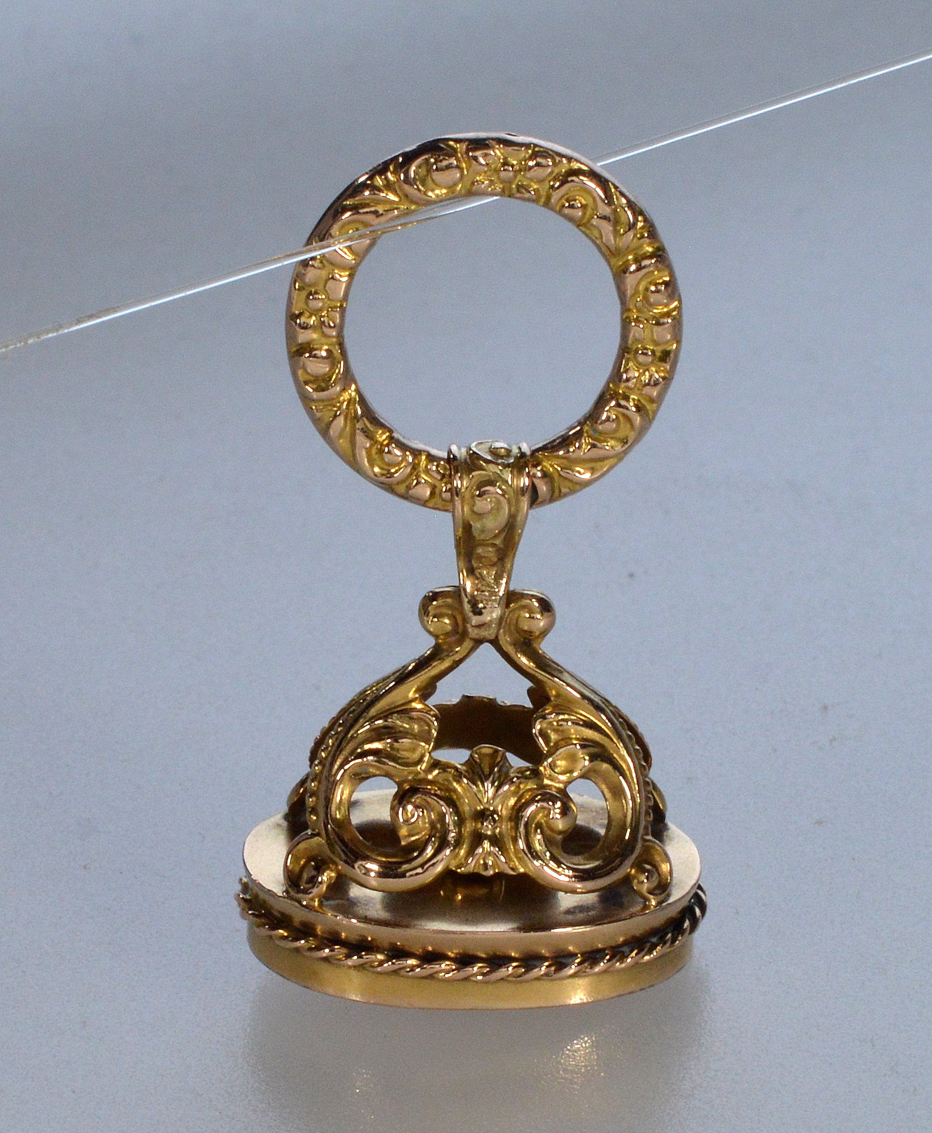 Antique Georgian 10K Gold Seal Watch Fob Charm Pendant C.1820
