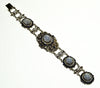 Antique Austro-Hungarian Star Sapphire Silver Bracelet C.1870