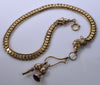 Antique Georgian 14K Gold Boar Head Fobs Snake Watch Chain Necklace C.1820