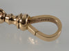Antique Edwardian 10K Gold Filigree Fob Chain Dog Clip Bolt Clasps C.1910