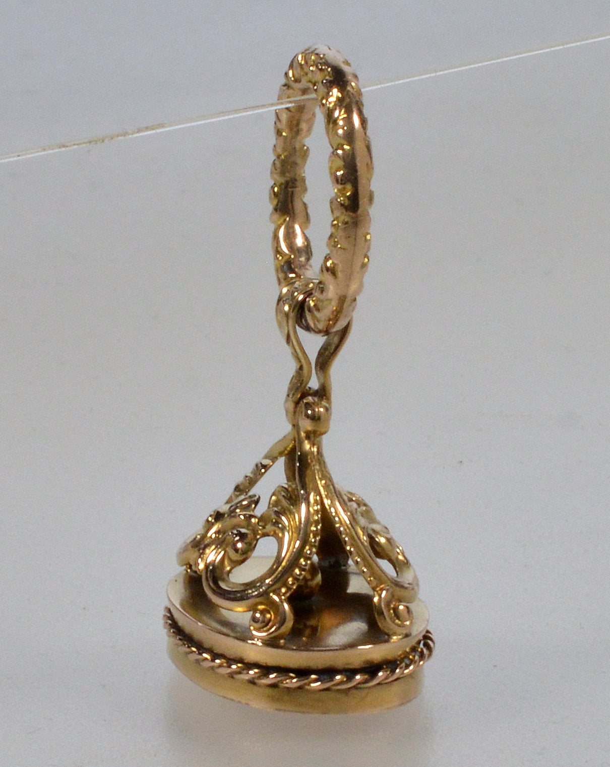 Antique Georgian 10K Gold Seal Watch Fob Charm Pendant C.1820