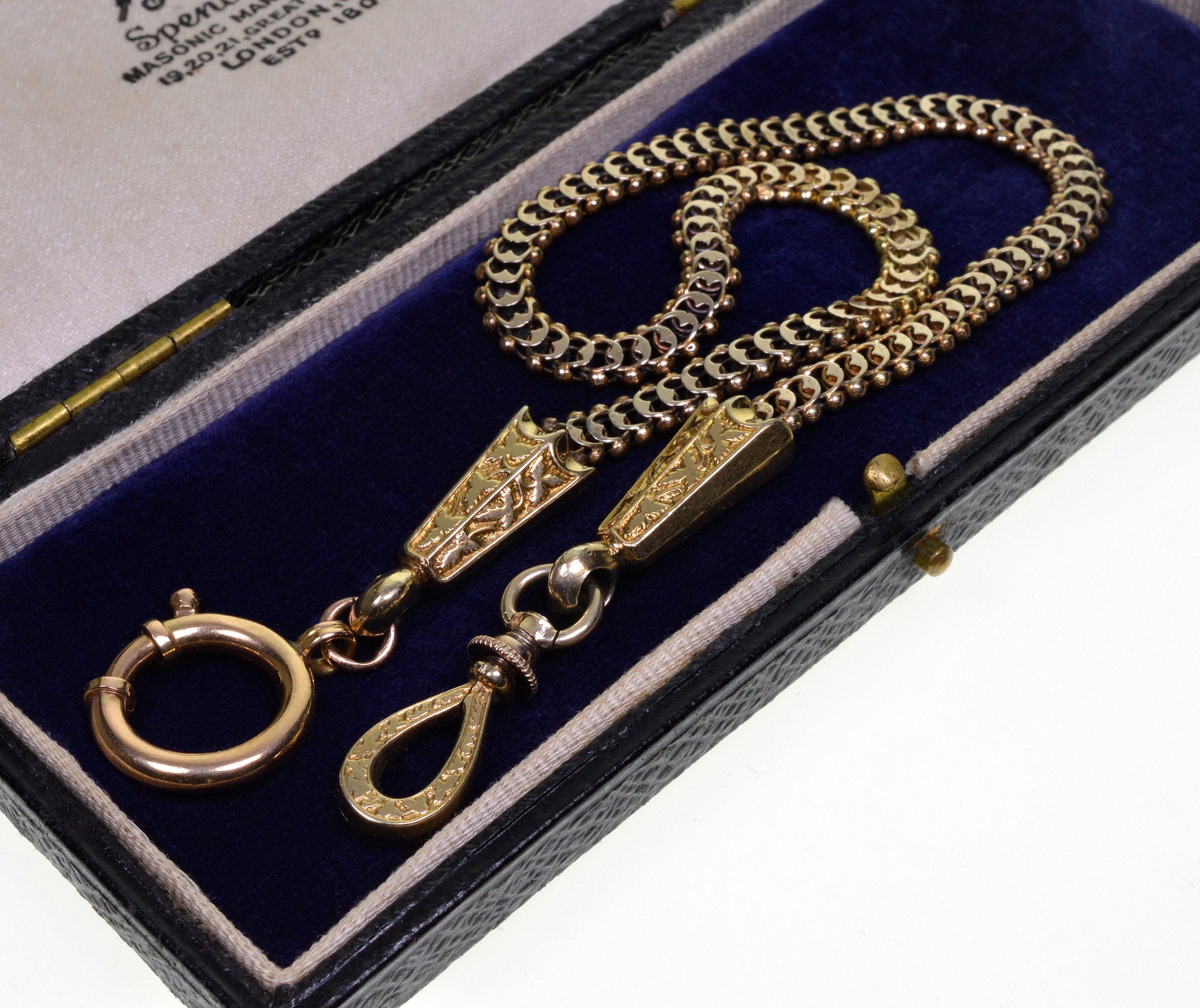 Antique Georgian 14K Gold Fancy Watch Chain C.1820