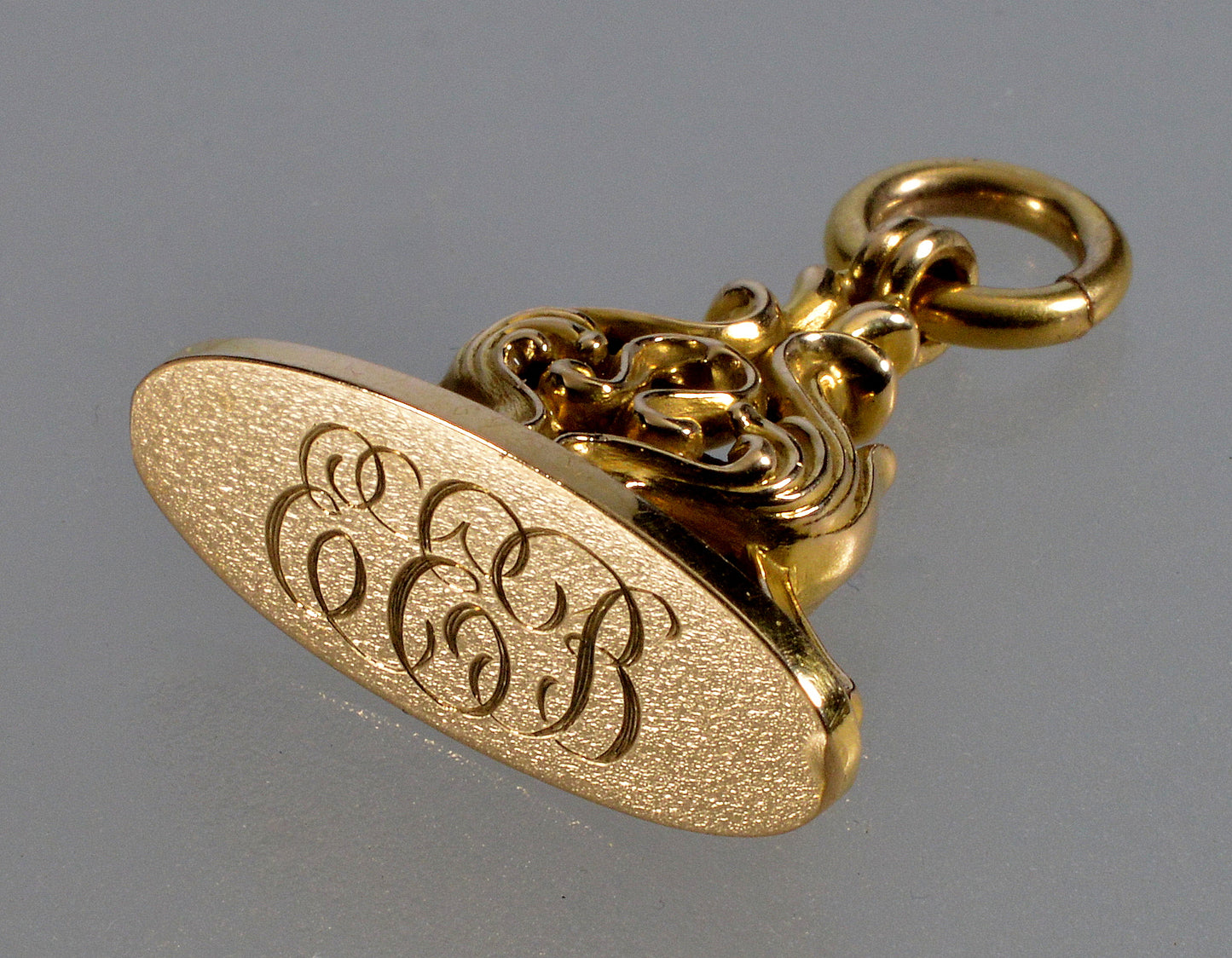 Antique Art Nouveau 14K Gold Seal Fob C.1900 003802