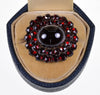 Antique Victorian Bohemian Garnet Brooch Pin C.1830