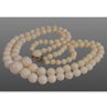 Antique Art Deco Italian Angel Skin Coral Bead Necklace 2 Strands C.1930