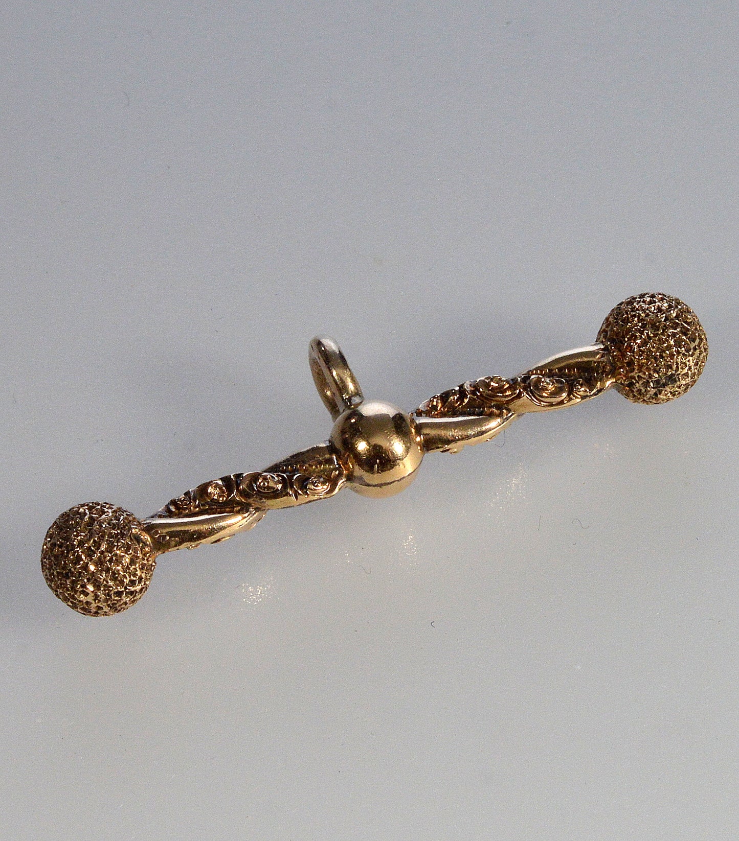 Antique Georgian 14K Gold T-Bar Fob Pendant C.1820 004113