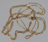 Antique Victorian 10K Gold Fancy Guard Chain Slider Necklace C.1890