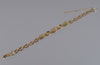 Reserved for A. Antique Art Deco 14K Gold Jadeite Jade Bracelet 7" C.1920