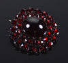 Antique Victorian Bohemian Garnet Brooch Pin C.1830