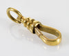 Antique 18K Gold Extra Large Dog Clip Clasp For Pocket Watch Albert Chain 0318