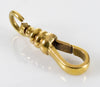 Antique 18K Gold Extra Large Dog Clip Clasp For Pocket Watch Albert Chain 0318